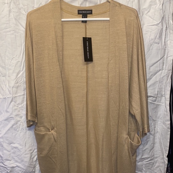 Ladies Cocoon Pocket Dolman Cardigan. Beige. Brand NEW NWT soft warm style - Picture 5 of 7